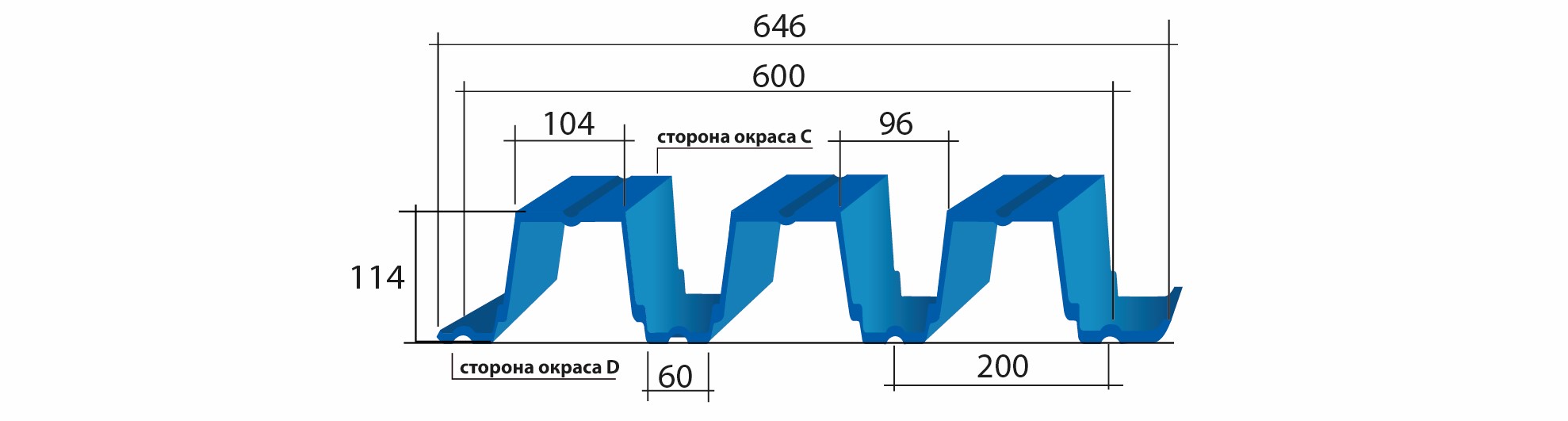 Профнастил H114-600