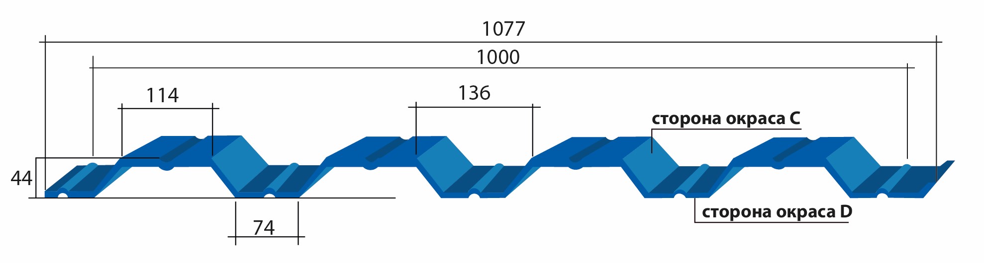 Профнастил HC44